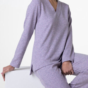 lovable-pigiama-lungo-felpato-art- L0DNG-colore-orchidea-melange