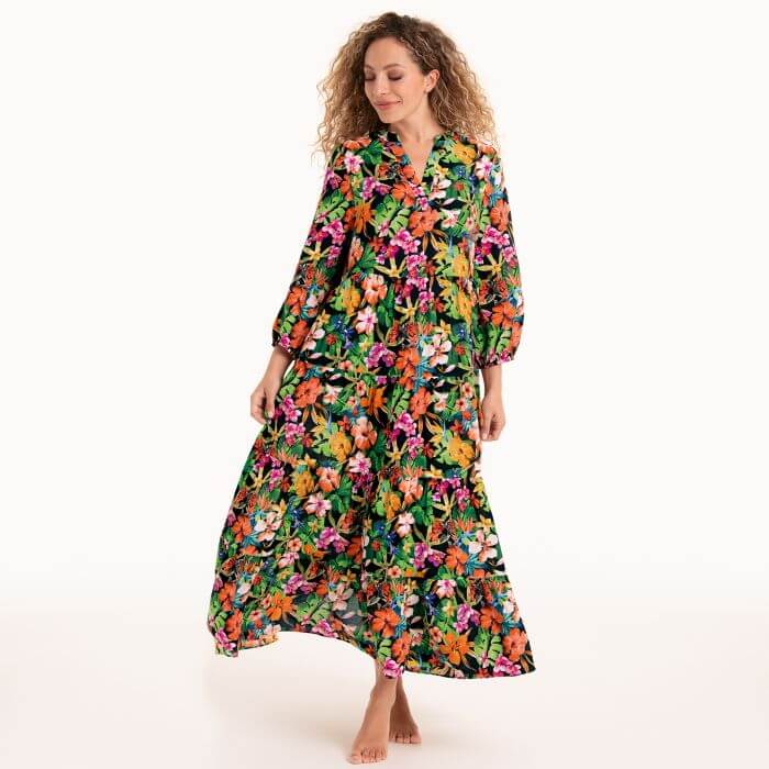 rosa-faia-flowers-abito-mare-lungo-viscosa-art-8105-colore-unico-fantasia-fiori-su-sfondo-nero