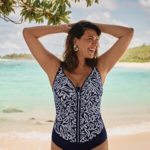 anita-flower-dots-costume-intero-con-zip-art-tarja-colore-bleu-marine